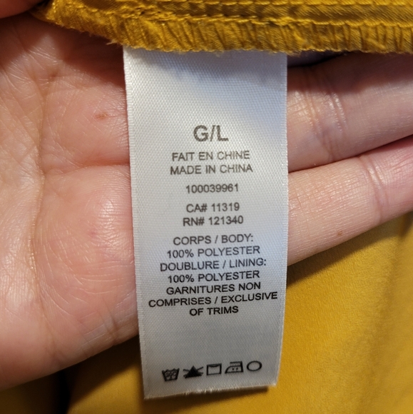 Dynamite yellow floral summer dress (US L) - Picture 6 of 8